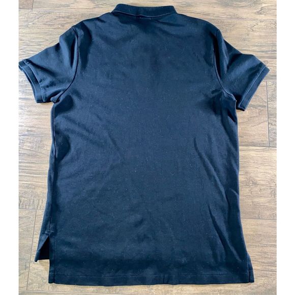 Men’s Cotton Ralph Lauren Polo Shirt Black Size Large - Picture 5 of 7